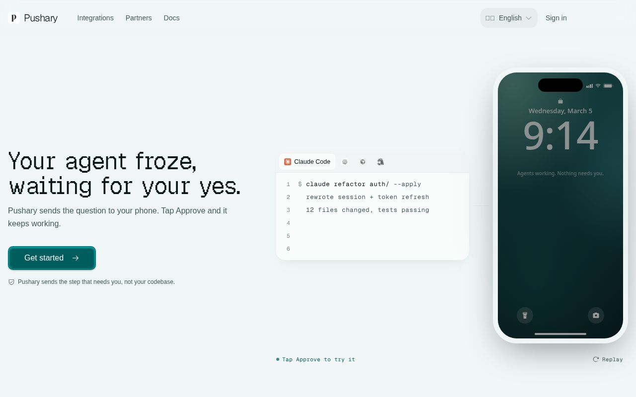 Pushary screenshot 1