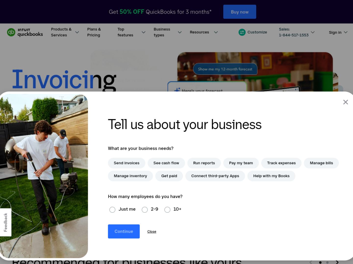QuickBooks screenshot 1