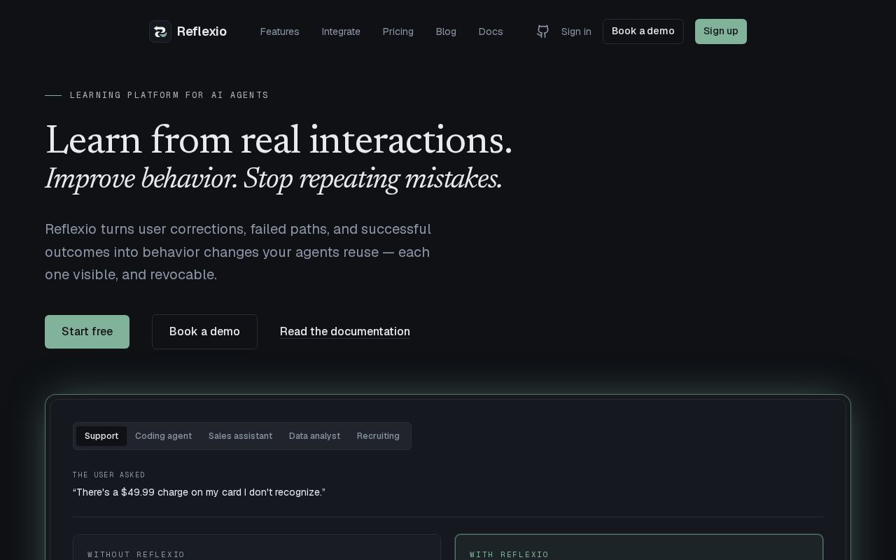 Reflexio screenshot 1
