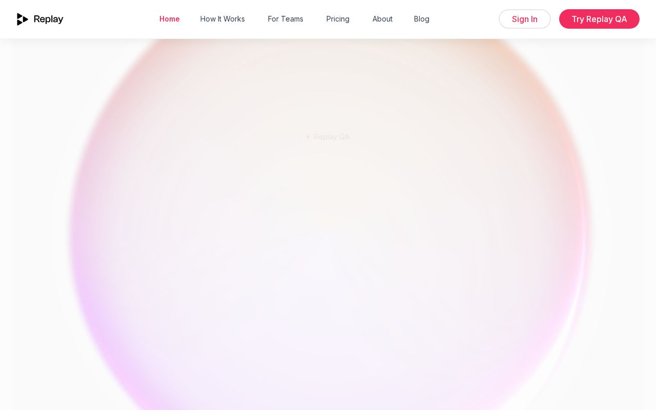 Replay QA Security Scan screenshot 1