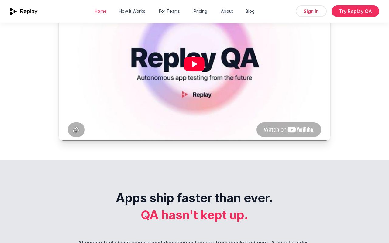 Replay QA Security Scan screenshot 2