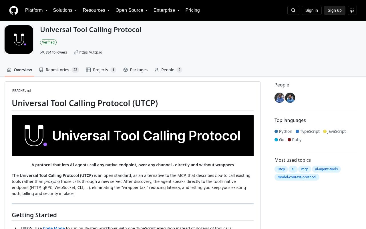 Ruby UTCP screenshot 1