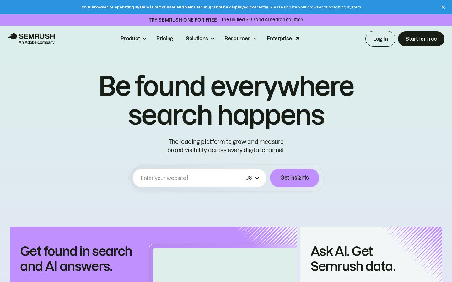 Semrush screenshot 1