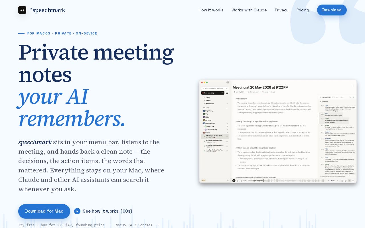 Speechmark screenshot 1