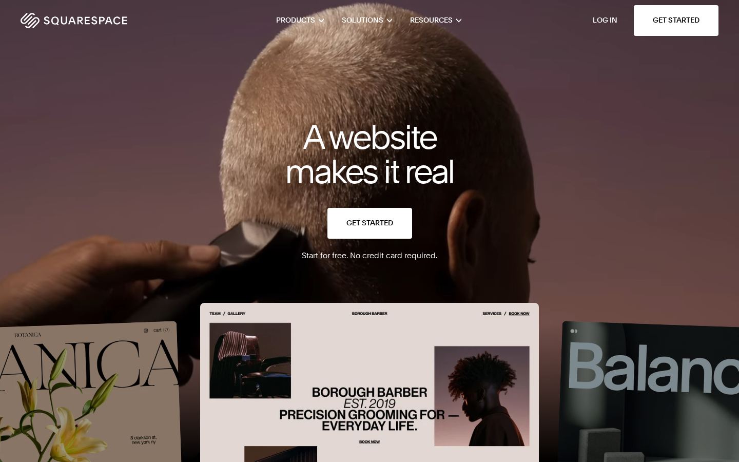 Squarespace screenshot 1