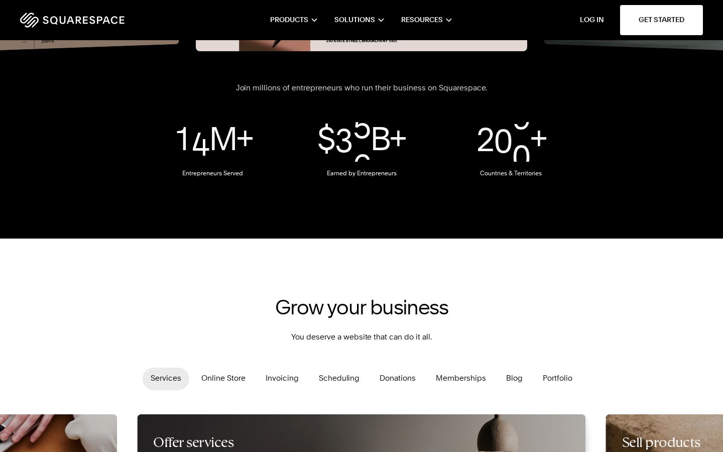 Squarespace screenshot 2