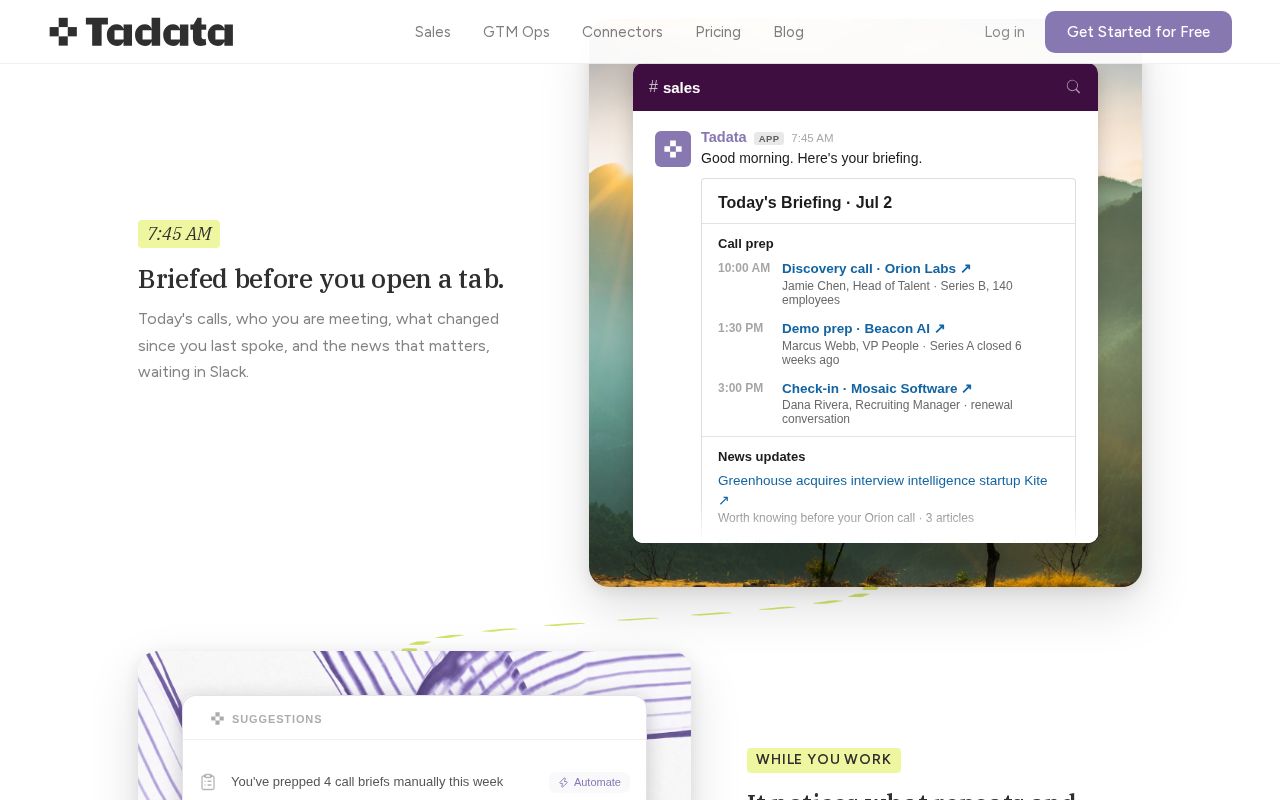 Tadata screenshot 2