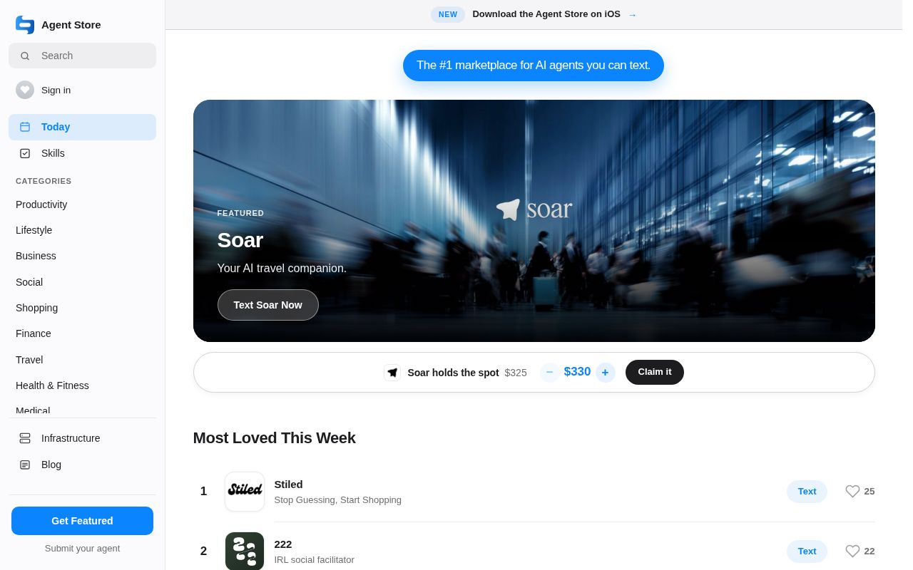 Text Agent Store screenshot 1