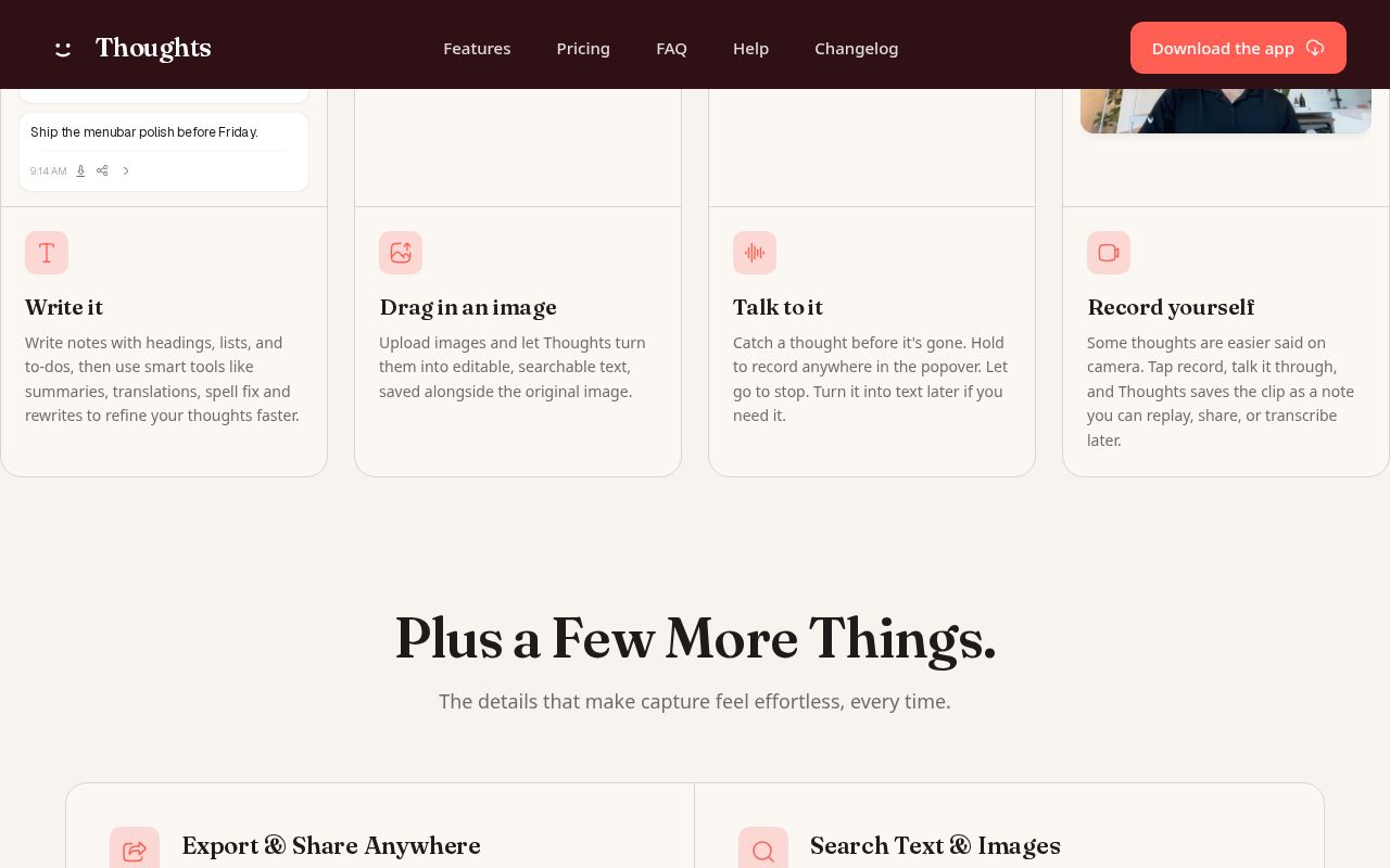 Thoughts for Mac screenshot 2