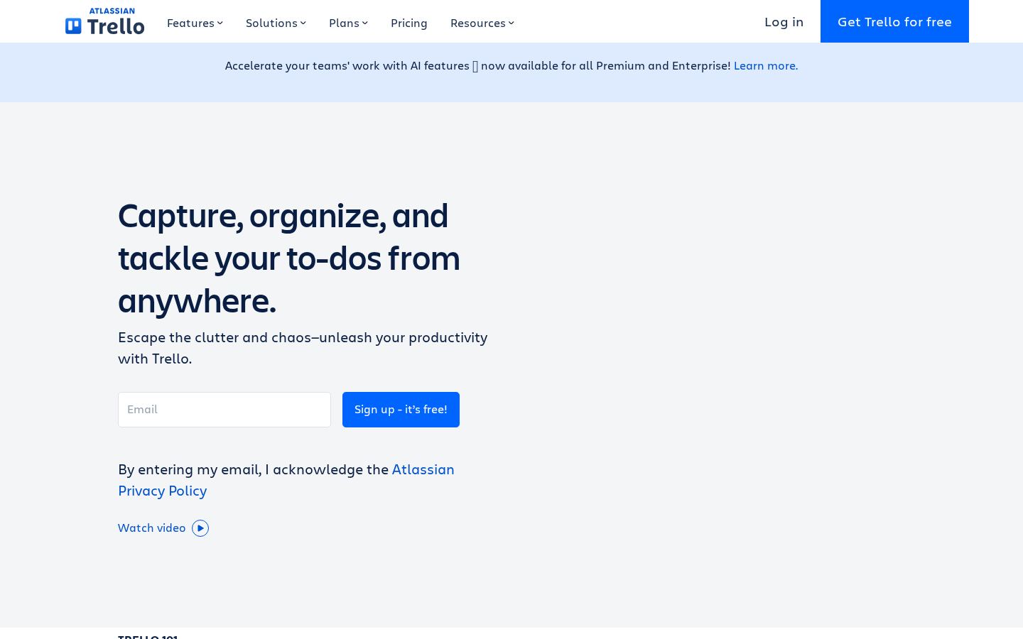 Trello screenshot 1