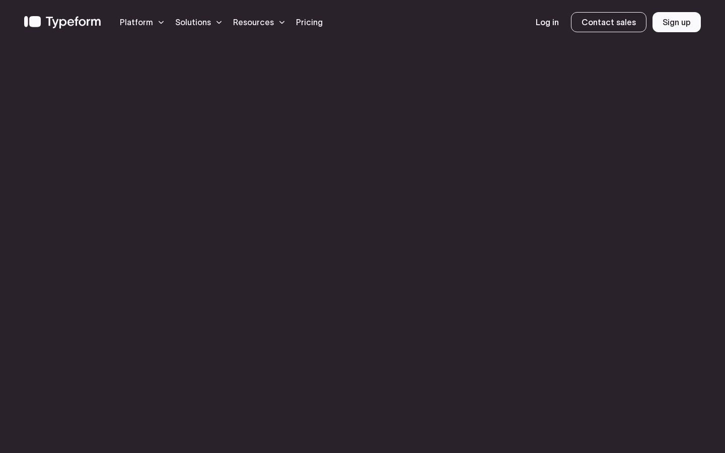 Typeform screenshot 1