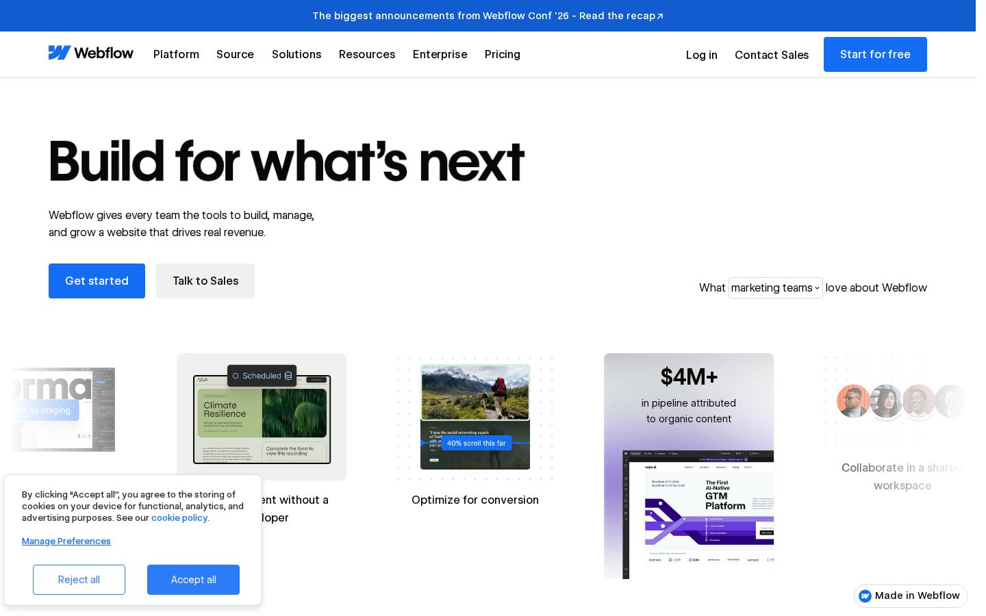Webflow screenshot 1