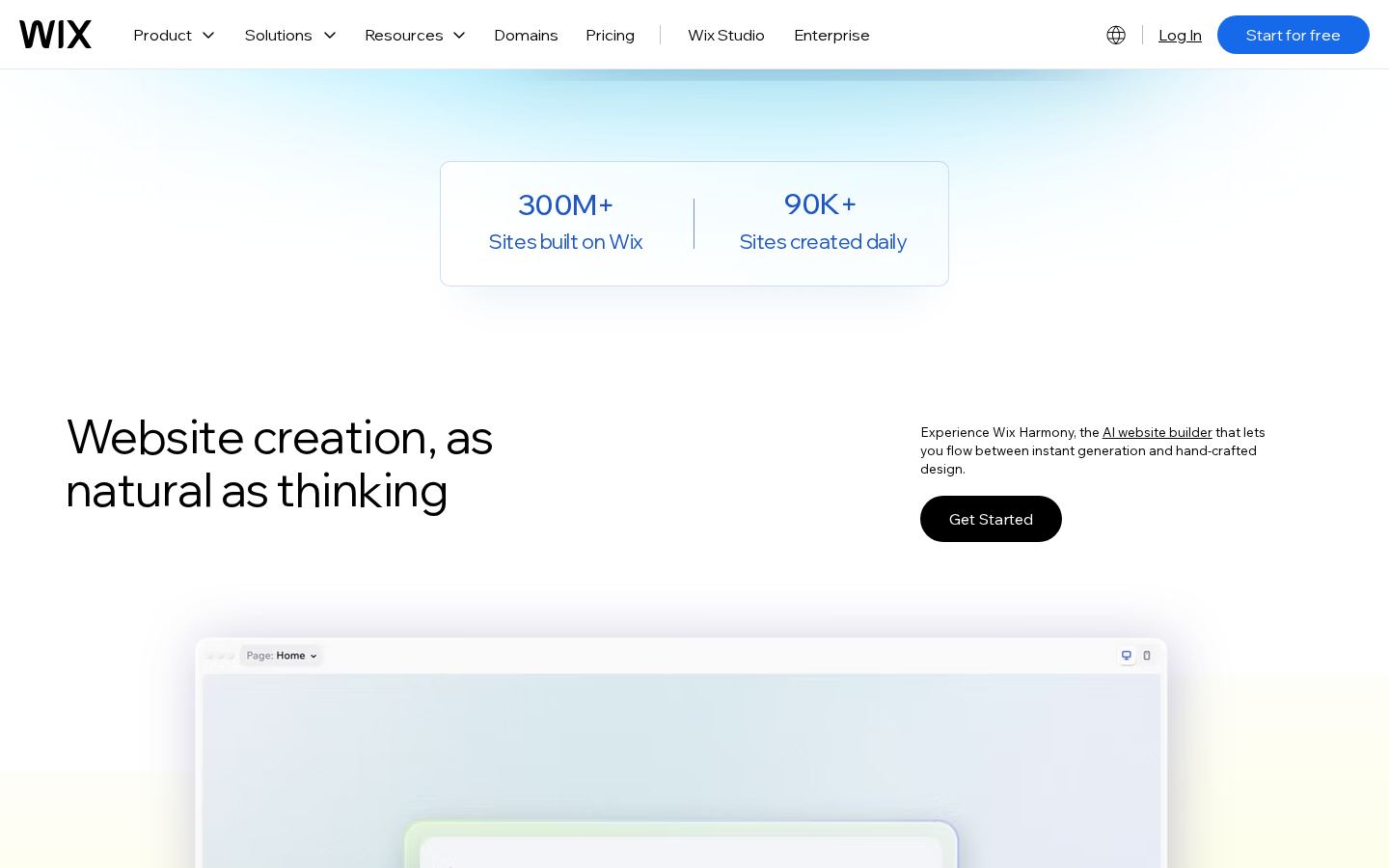 Wix screenshot 2