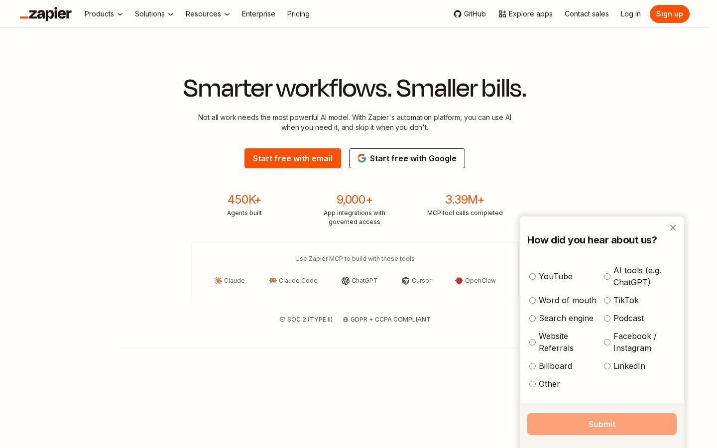 Zapier screenshot 1