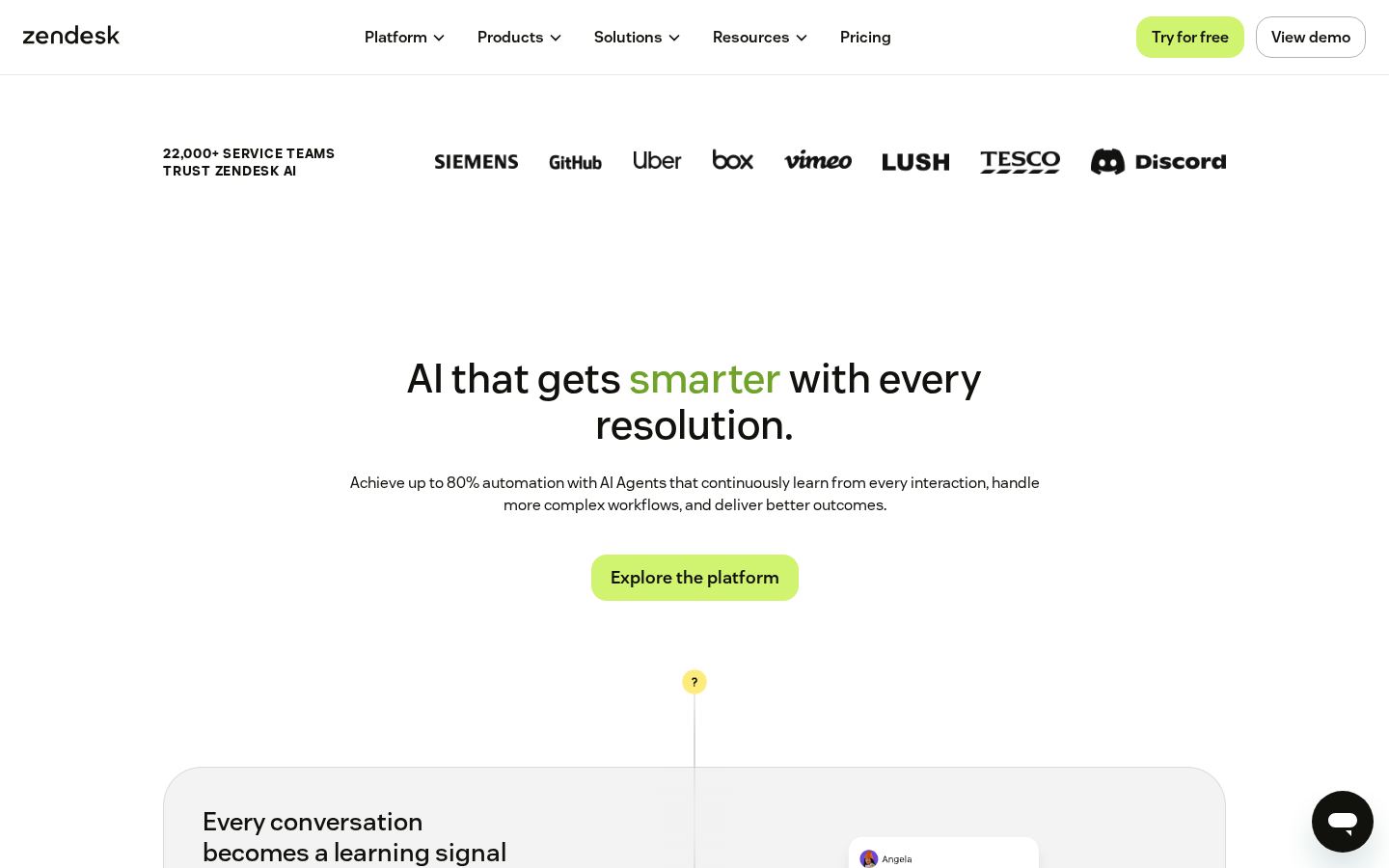 Zendesk screenshot 2