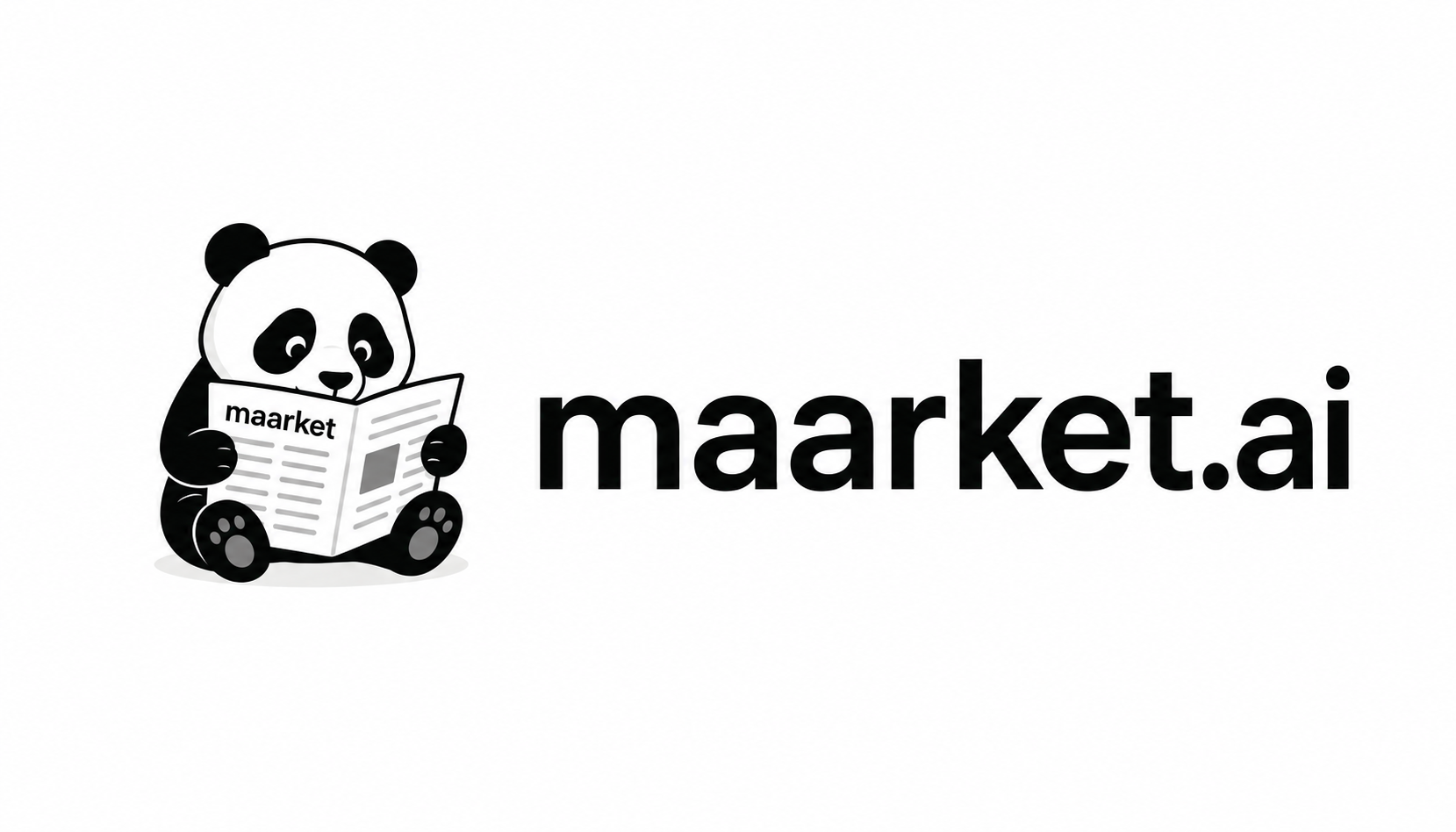 Maarket logo with clear space on white